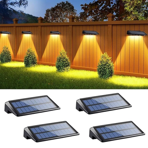 4pcs Solar Wall Light Outdoor Waterproof Solar Light Lighting Home Garden Courtyard Decoration Outdoor Sunlight Light