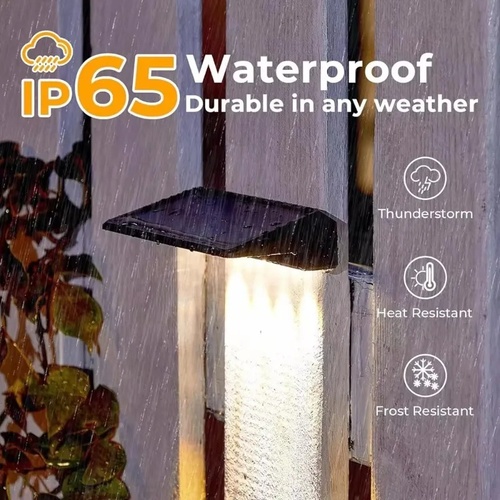 4pcs Solar Wall Light Outdoor Waterproof Solar Light Lighting Home Garden Courtyard Decoration Outdoor Sunlight Light