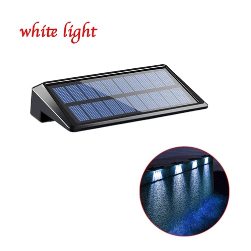 4pcs Solar Wall Light Outdoor Waterproof Solar Light Lighting Home Garden Courtyard Decoration Outdoor Sunlight Light